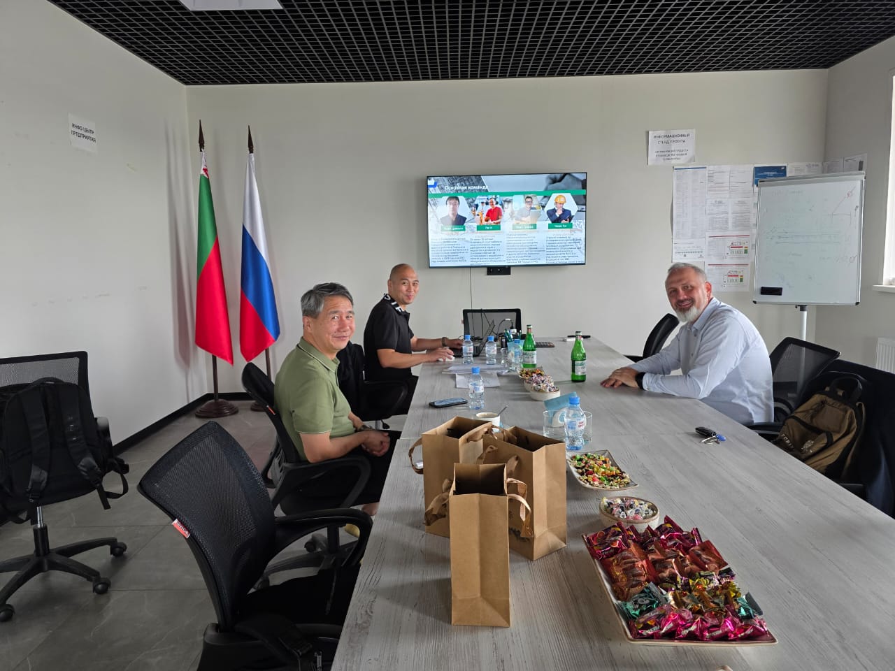 Встреча с партнерами на производстве ББК